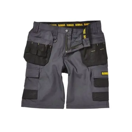 Produktfoto 1 von DeWALT Cheverley Short, Unisex Arbeitsshorts, Baumwolle, Polyester Grau, Größe 32 in