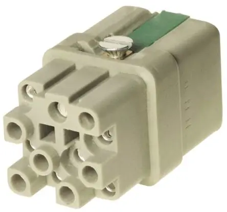 Produktfoto 1 von HARTING 0912 Industrie-Steckverbinder Kontakteinsatz Buchse, 12-polig 10A, Kabel, Steckverbindereinsatz