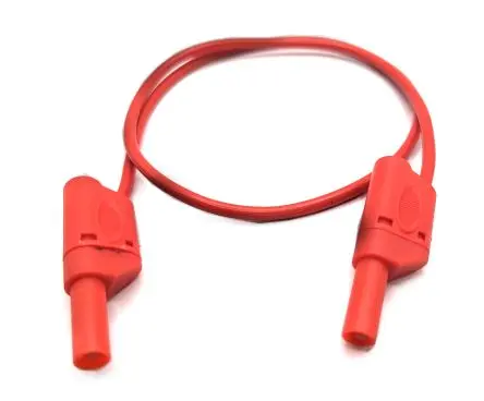 Produktfoto 1 von Mueller Electric Messleitung 32A Stecker / Stecker, Rot 2 m, 1000V, 600 V
