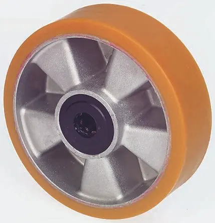 Produktfoto 1 von LAG Rollwagenrolle Orange, Grau, Mat. Polyurethan, 800 kg Ø 200 mm, B. 50 mm