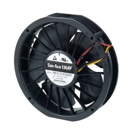 Produktfoto 1 von Sanyo Denki San Ace Axiallüfter, Kugel, 24V dc / 3.12 W 130 mA, 5450 U/min, 2.1 m³/min 131.5 mm 136mm 28 mm