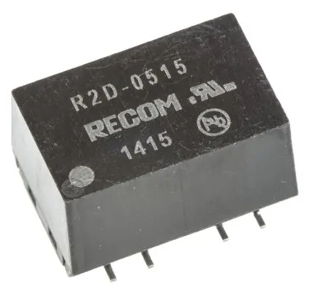 Recom R2D DC/DC Konverter, 15V dc OUT 66 mA Oberfläche 5V dc 1 kV dc 2 W -40 °C 100 °C