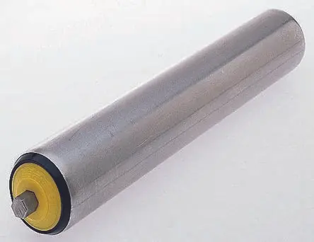 Produktfoto 1 von Interroll Edelstahl, Rund Transportrolle Ø 50 mm x 300 mm, Federbelastet Spindel 10 mm, Edelstahl 330mm