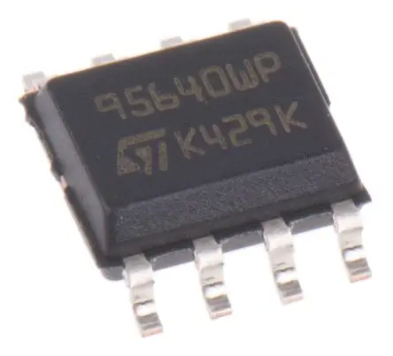 Produktfoto 1 von STMicroelectronics 64 kB Serielles EEPROM, Seriell-SPI Interface, SOIC, 40 ns Oberfläche 8K x 8 bit, 8K x 8-Pin 8