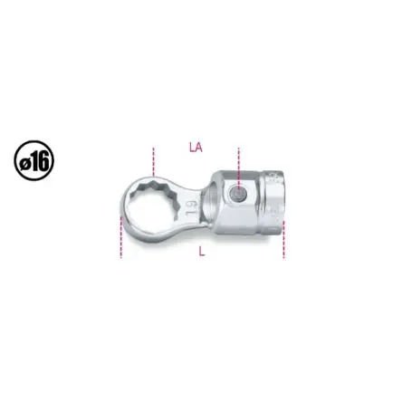 Produktfoto 1 von BETA Schraubenschlüssel Rohrzange Nicht parkend, Backenweite 8 mm, / Länge 58mm