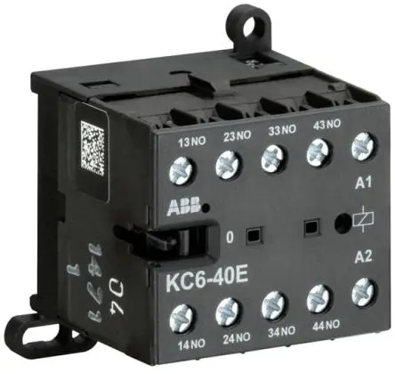 Produktfoto 1 von ABB KC6-40E Hilfsschütz 48V dc-Spule, 4-polig / 4 A 690V 4 Schließer 4-Hilfskontakte