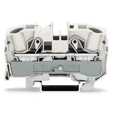 Produktfoto 1 von WAGO TOPJOB S Anschlussklemmenblock DIN-Schiene 1 Weiß, 16mm² Einsteck-Anschluss CSA
