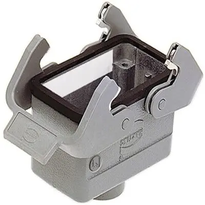 Produktfoto 1 von HARTING Han Hv E Gehäuse Doppelter Hebel 2, Kabel 10B Kupplungsgehäuse, IP65