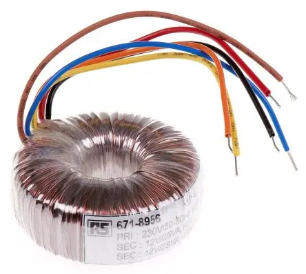Produktfoto 1 von RS PRO Ringkerntransformator, Primär 230 V ac / Sekundär 2 x 18 V ac 2 Ausg. 80 VA, 2.222A 1 kg 60 Hz 50 Hz