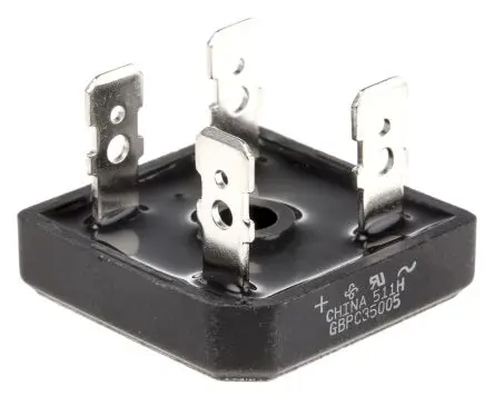 Produktfoto 1 von Vishay Brückengleichrichter 50 V 400 A Schraubanschlussklemme 1.1 V GBPC Einfach 4-Pin 5 μA
