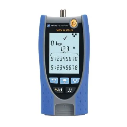 Produktfoto 1 von TREND Networks VDV II Pro Netzwerktester Tonsignal, Kabelprüfgerät, RJ45, RJ12 Typ F