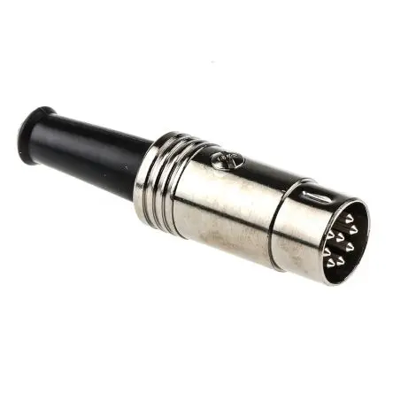 Produktfoto 1 von RS PRO 131 Standard DIN-Stecker Gerade 8-polig, DIN 45326, 60V ac 4A Kabel, Schraubbefestigung Stecker