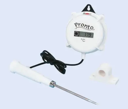 Produktfoto 1 von Hanna Instruments Digitales Thermometer, HI 146-2008, Verdrahtet, 1 bis 150 °C ±0.3°C max, DKD/DAkkS-kalibriert