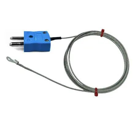 Produktfoto 1 von RS PRO Washer Thermocouple Edelstahl Unterlegscheibe-Thermoelement Typ K, Ø 6 mm x 2 m → 350 °C