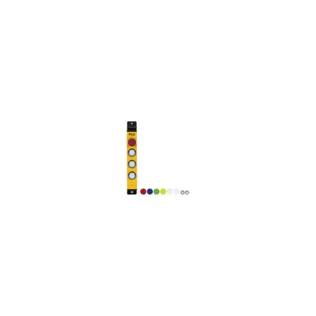 Produktfoto 1 von Pilz PIT gb Not-Aus-Drucktaster, SMD, 1 Schließer/2 Öffner, Klar, Rot Beleuchtet IP65, 40mm, x 40 mm, Stopp