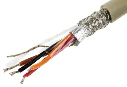 Produktfoto 1 von Alpha Wire Pro-Tekt Datenkabel, 2-paarig 100 m Ø 5.13 mm Polyvinylchlorid isoliert Grau