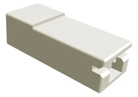Produktfoto 1 von TE Connectivity FASTON .110 Crimpkontaktgehäuse, Gr. 2.79 mm, Steckerbuchse, Nylon, Klar, 1-polig