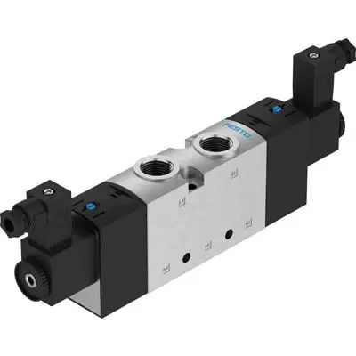 Produktfoto 1 von Festo 5/2 Bistabil VUVS Pneumatisches Magnetventil G, Elektrisch-betätigt 24V dc