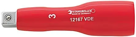 STAHLWILLE 9.53 mm Vierkant Verlängerung, Legierungsstahl, Länge 178 mm