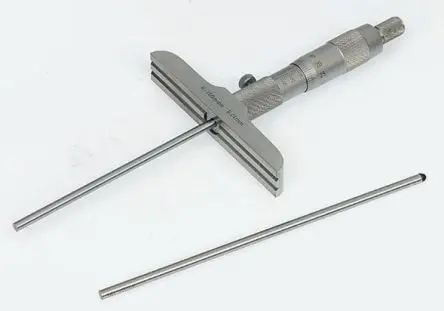 Produktfoto 1 von RS PRO Tiefenmessgerät Mikrometer Metrisch, 25 mm / 0.004 mm, 0.01 mm, ISO-kalibriert