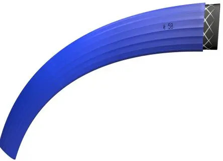 Produktfoto 1 von TRICOFLEX TRICOFLAT Schlauch, Ø 40 mm 44.4 mm Außen-ø  Blau Polyvinylchlorid Polyvinylchlorid x 25 m