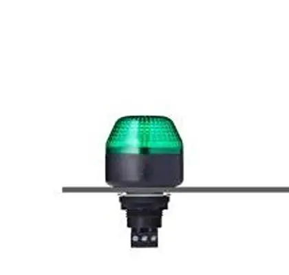 Produktfoto 1 von AUER Signal M22 LED Filament/Warnsummer, Dauer Signalleuchte 12V Grün Panel, Ø 44 mm x 76 mm IP65