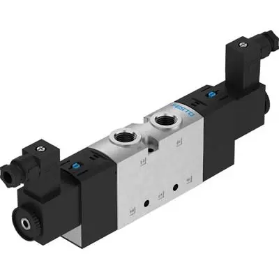 Produktfoto 1 von Festo 5/3 geschlossen VUVS Pneumatisches Magnetventil NPT, Elektrisch-betätigt 24V dc