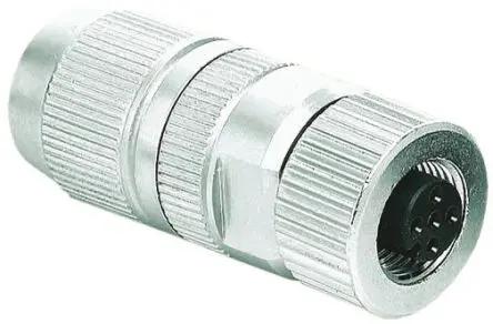 Produktfoto 1 von HARTING HARAX M12 DIN-Buchse Gerade 4-polig, 50V 4A IP67, IP65 Kabel, Schraubbefestigung Buchse