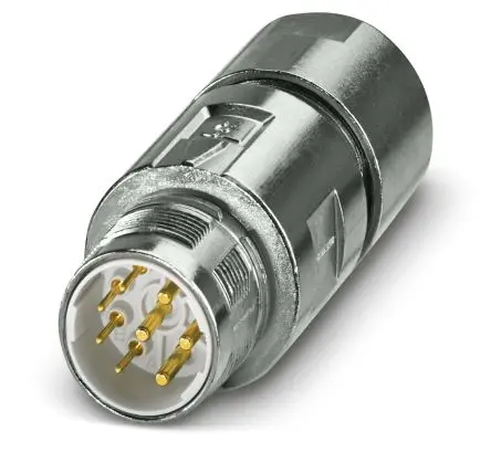 Produktfoto 1 von Phoenix Contact M23 PRO M23 Rundsteckverbinder Stecker 8-polig Stecker 30A Kabel IP66, IP68