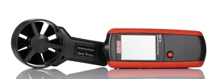Produktfoto 1 von RS PRO Anemometer 50 °C max.Temp. 30 m/s, 0.01 m/s, Luftgeschwindigkeit, Luftdurchsatz, Temperatur, Typ Flügelrad,