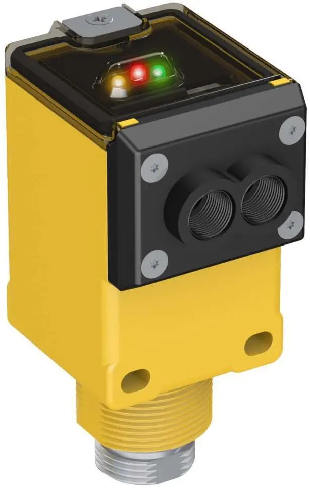 Produktfoto 1 von Banner Rechteckig Optischer Sensor, diffus, Bereich 3 m, PNP Ausgang, Integral QD, Hell-/dunkelschaltend