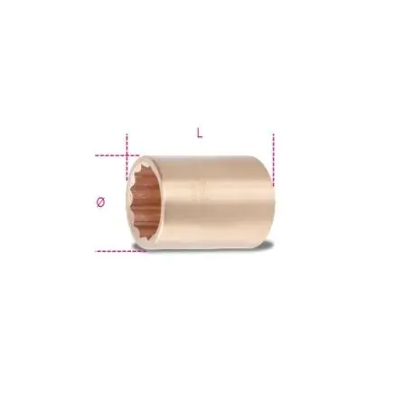 Produktfoto 1 von BETA 3/4 in 12-Kant Buchse SW 30 mm Vierkant x 60mm