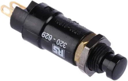 Produktfoto 1 von Arcolectric (Bulgin) Ltd 0916 Miniaturdruckschalter Tastend Panel Ø 7.1 mm, SPST / 500mA 250 V ac
