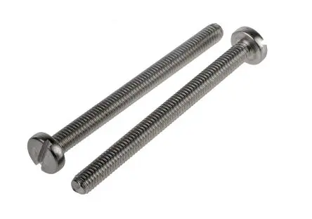 Produktfoto 1 von RS PRO Flachrund Schlitz Maschinenschraube Edelstahl 60.0 mm M5