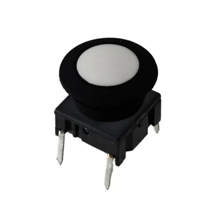 Produktfoto 1 von MEC IP67 Taster SPST, Lötanschluss 50mA Silikonpolymer Schwarz, Weiß Oberfläche