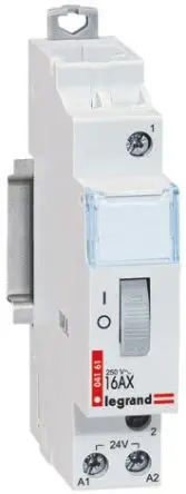 Produktfoto 1 von Legrand CX3 Schütz 24V ac-Spule, 2-polig, 400V / 16 A 400V 0.8 W 1 Schließer Stillson-Rohr
