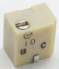 Produktfoto 1 von Bourns PVG5 12-Gang Oberfläche Trimm-Potentiometer, Einstellung von oben, 100 kΩ, 10 %, 0.25 W, J-Haken, L. 4.8 mm, L.