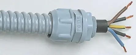 Produktfoto 1 von SES Sterling Electroflex Leerrohr PVC, Ø 50mm nom. flexibel, Grau A ø 46.4mm I ø 40mm x 30m IP65