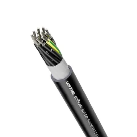 Lapp Olflex Robust Steuerkabel, 2-adrig 1mm² 18 AWG Schwarz Ungeschirmt, Thermoplastisches Elastomer