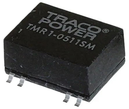 Produktfoto 1 von TRACOPOWER TMR 1SM DC/DC Konverter, 5V dc OUT 200 mA Oberfläche 9V dc 1.5 kV dc 1 W -40 °C 85 °C