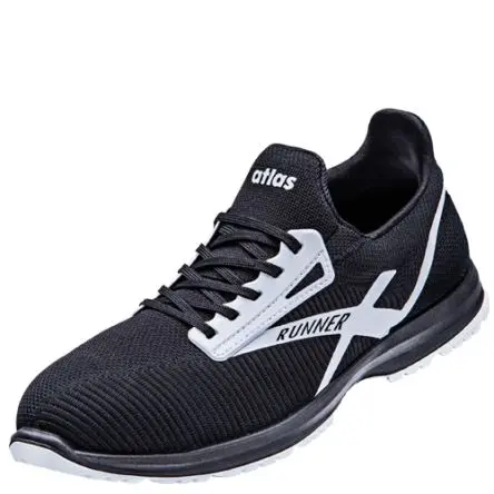 Produktfoto 1 von Atlas Safety Shoes RUNNER 25 Unisex Sicherheitsschuhe Tiefschwarz, Größe 37 / UK 4.5