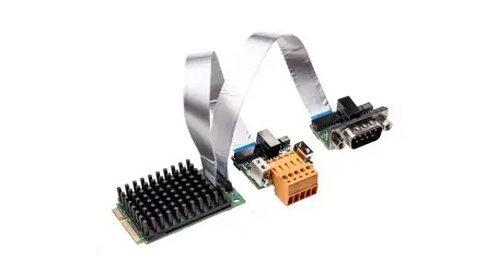 Produktfoto 1 von Hilscher 2 Anschl. Mini-PCI Express Serielle Karte 1Mbit/s D-Sub