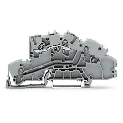 Produktfoto 1 von WAGO TOPJOB S Mehrstufiger Anschlussklemmenblock 3 Grau, 2.5mm², 400V Einsteck-Anschluss