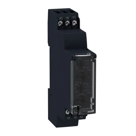 Produktfoto 1 von Schneider Electric Harmony Time Zeitrelais, DIN-Hutschiene 24 to 240 V ac, 24 V dc 24V ac, 240 V ac, 0.1 s to 100h, 1
