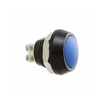 Produktfoto 1 von Bulgin MAV0120 Druckschalter Blau, Grün, Orange, Rot, Gelb Tastend Panel Ø 12 mm, SPST / 2A 36 V dc 36 V ac, IP67