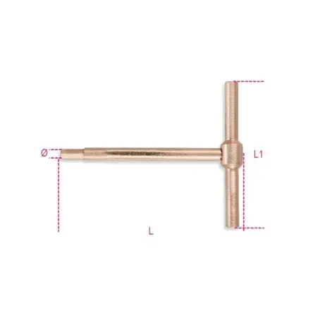 Produktfoto 1 von BETA Sechskantschlüssel T Metrisch Lang 5 mm