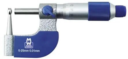 Produktfoto 1 von Moore & Wright Rohr Mikrometer Metrisch, 0 mm bis 25 mm / ±0.006 %