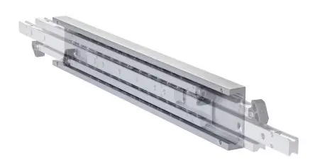 Produktfoto 1 von Accuride Gleitschalter, Aluminium, DA4165, 225kg max., 80mm breit, 27 mm hoch, 27 mm tief
