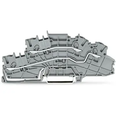 Produktfoto 1 von WAGO TOPJOB S Mehrstufiger Anschlussklemmenblock 3 Grau, 2.5mm², 400V Einsteck-Anschluss
