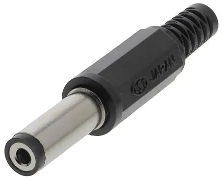 Produktfoto 1 von Lumberg NES/J Gerade Hohlstecker DC-Stecker Nickel 500mA 12.0V, Innen-Ø 2.1 mm / Außen 5.5 mm Außen-ø x 43 mm, Kabel